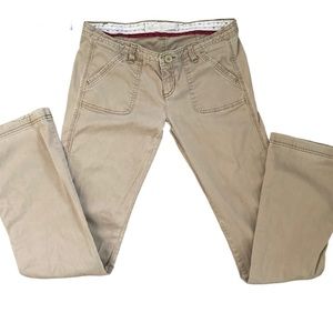 Khaki Hollister Bell Bottoms 1 Low Rise